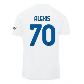 Inter Milan Alexis Sanchez #70 Venkovní Dres 2023-24 Krátký Rukáv